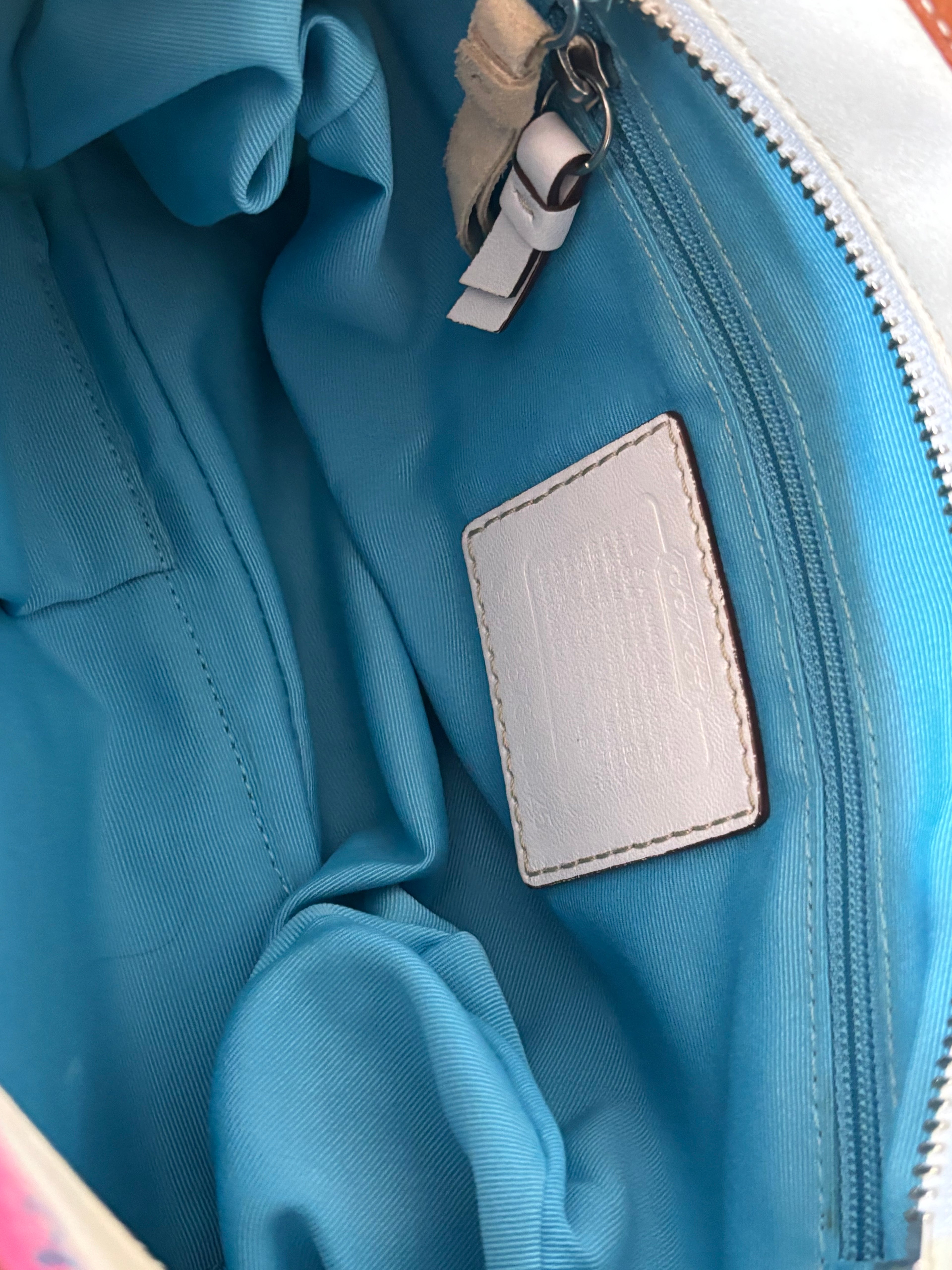 Coach Hampton Mini Multicolor Pastel Stripe Tote Bag | 10025