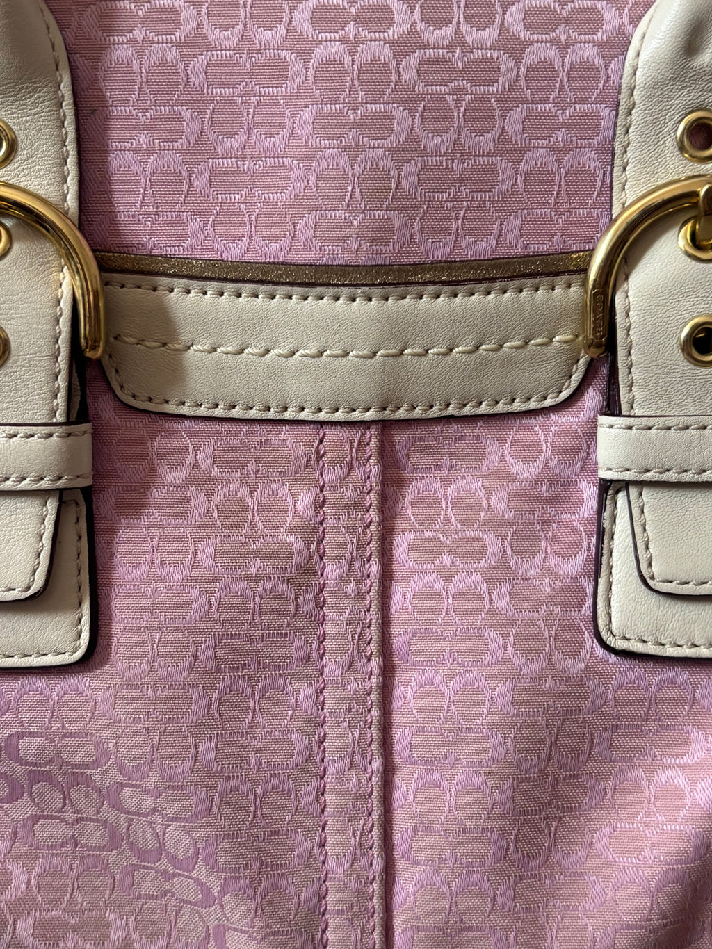 Rare Vintage Coach Pink Signature Satchel | 1458