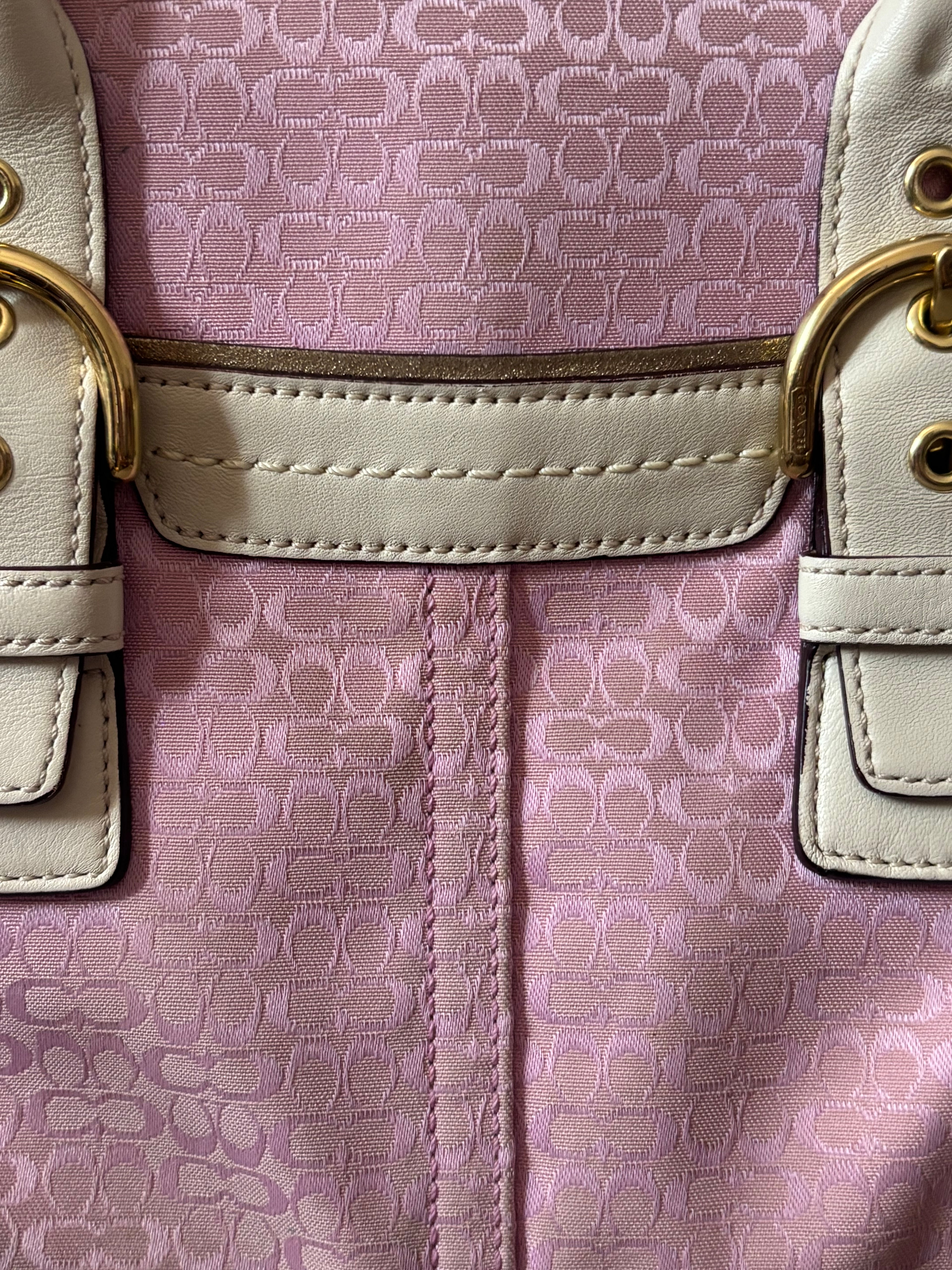 Rare Vintage Coach Pink Signature Satchel | 1458
