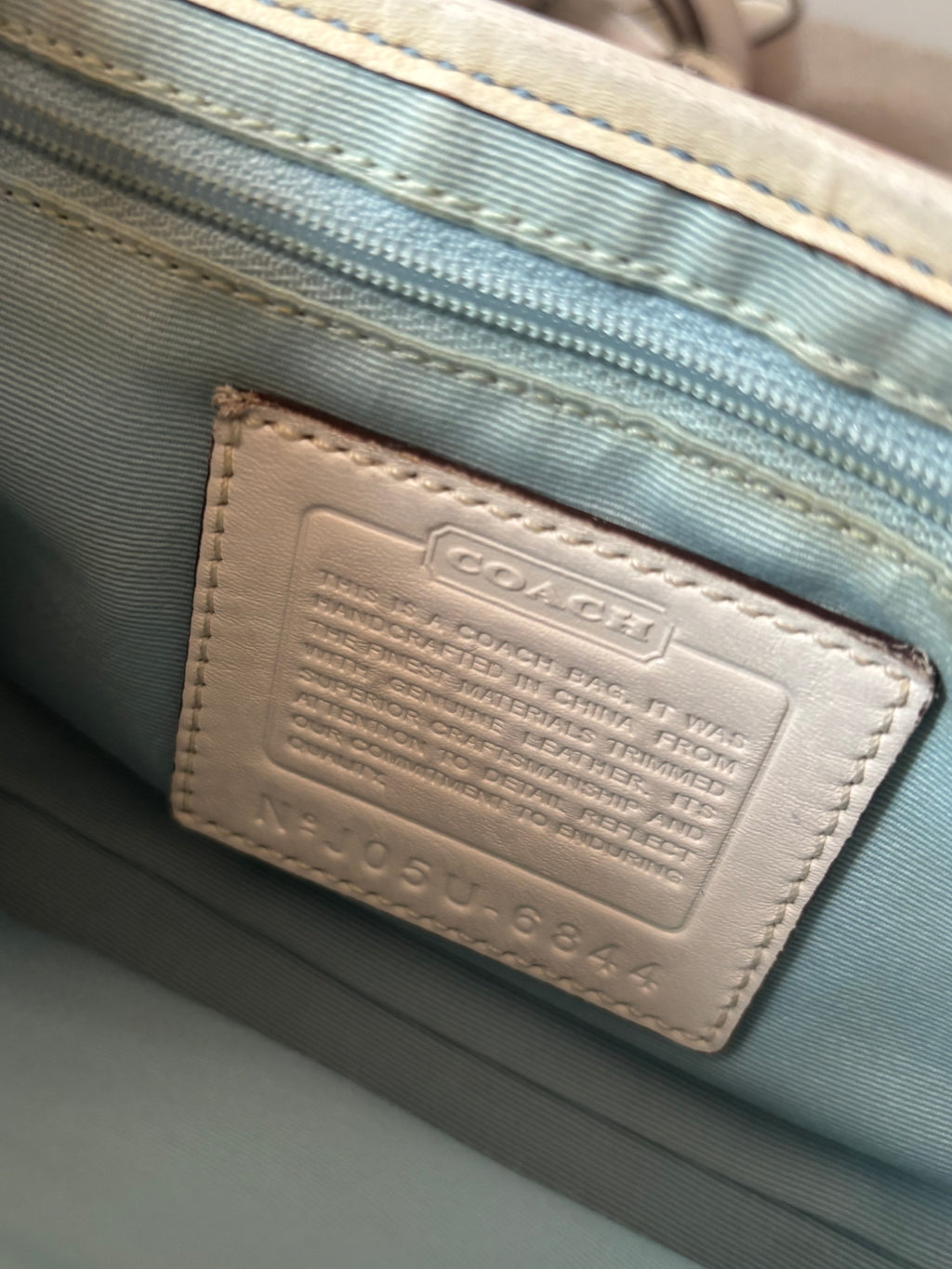 Rare Vintage Coach Blue Signature Crossbody Bag | 6844