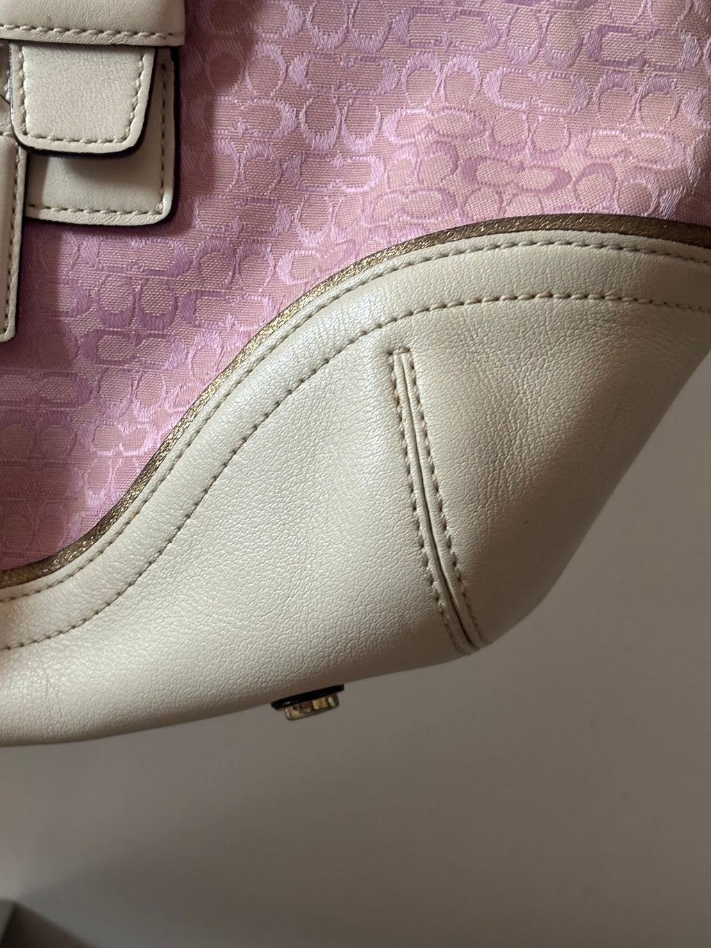Rare Vintage Coach Pink Signature Satchel | 1458