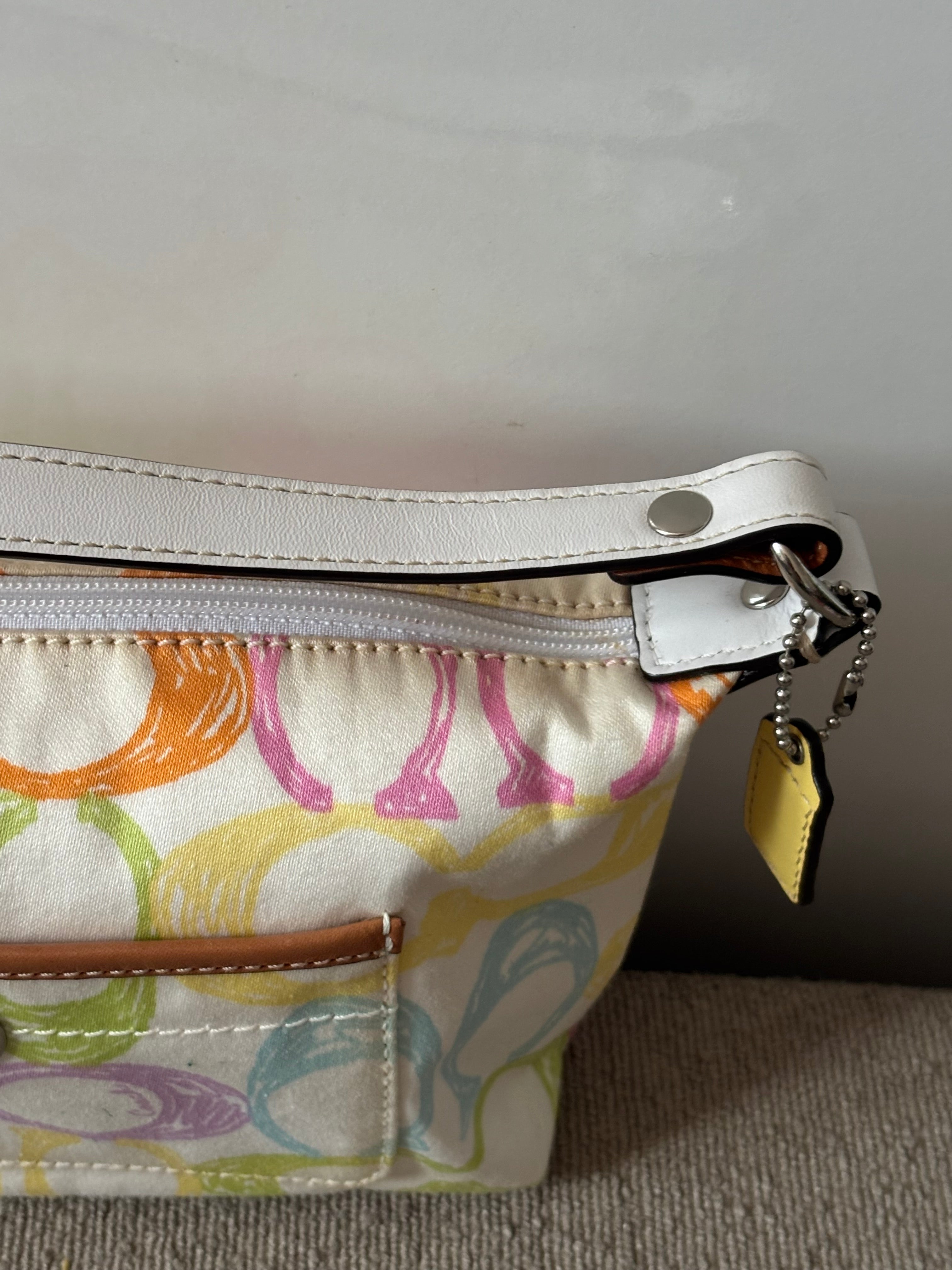 Coach Signature Scribble Canvas Mini Bag – Multicolor