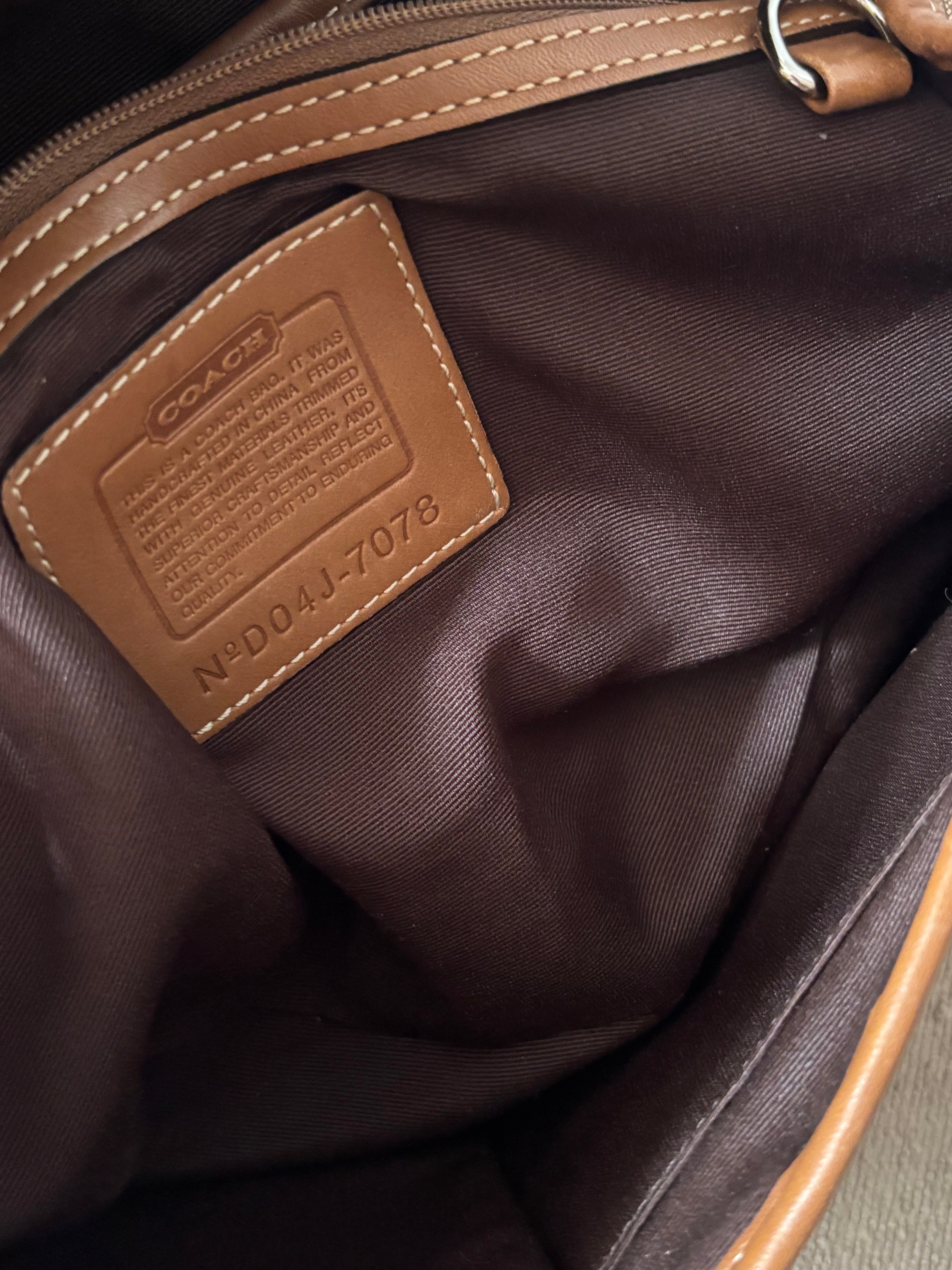 COACH SoHo signature vintage bag with monogram Canva 7078