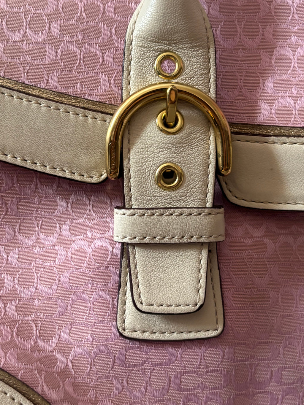 Rare Vintage Coach Pink Signature Satchel | 1458