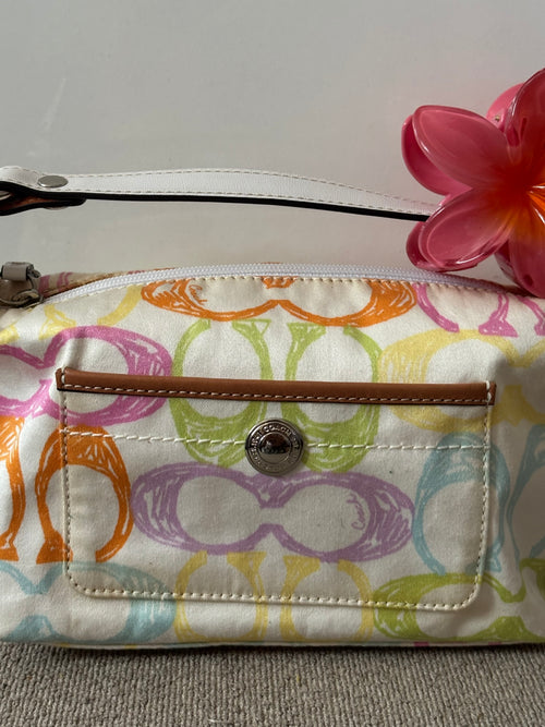 Coach Signature Scribble Canvas Mini Bag – Multicolor