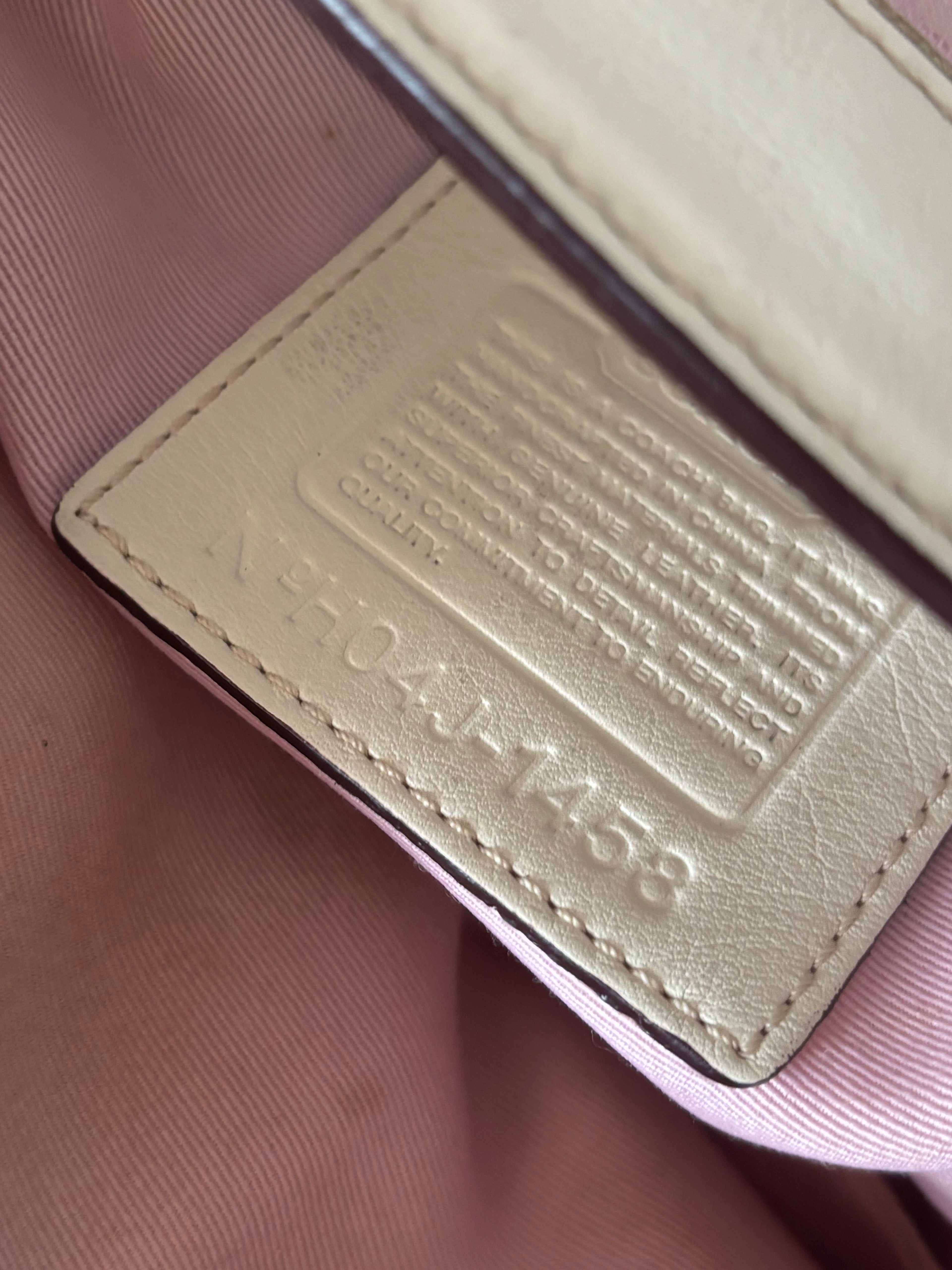 Rare Vintage Coach Pink Signature Satchel | 1458