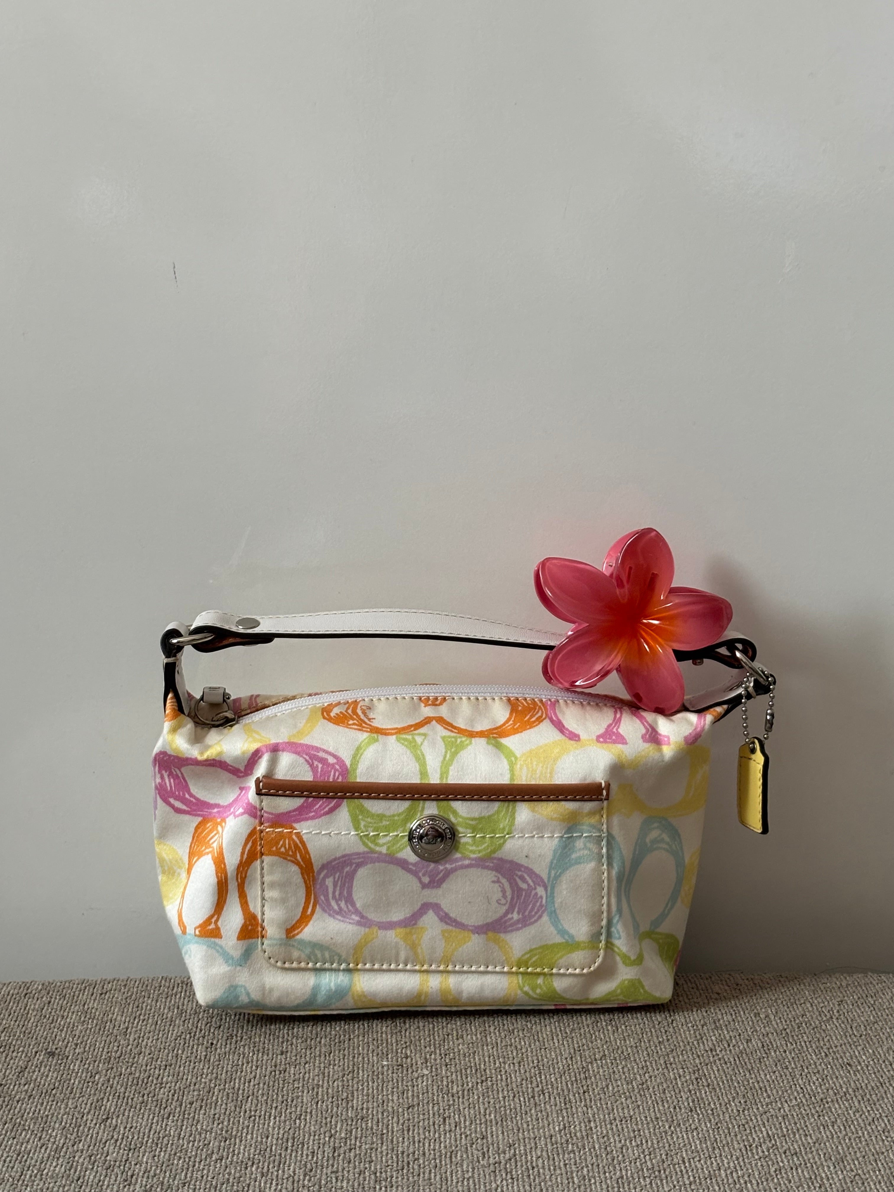Coach Signature Scribble Canvas Mini Bag – Multicolor