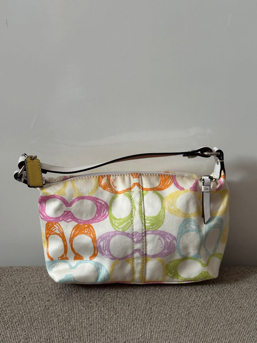 Coach Signature Scribble Canvas Mini Bag – Multicolor