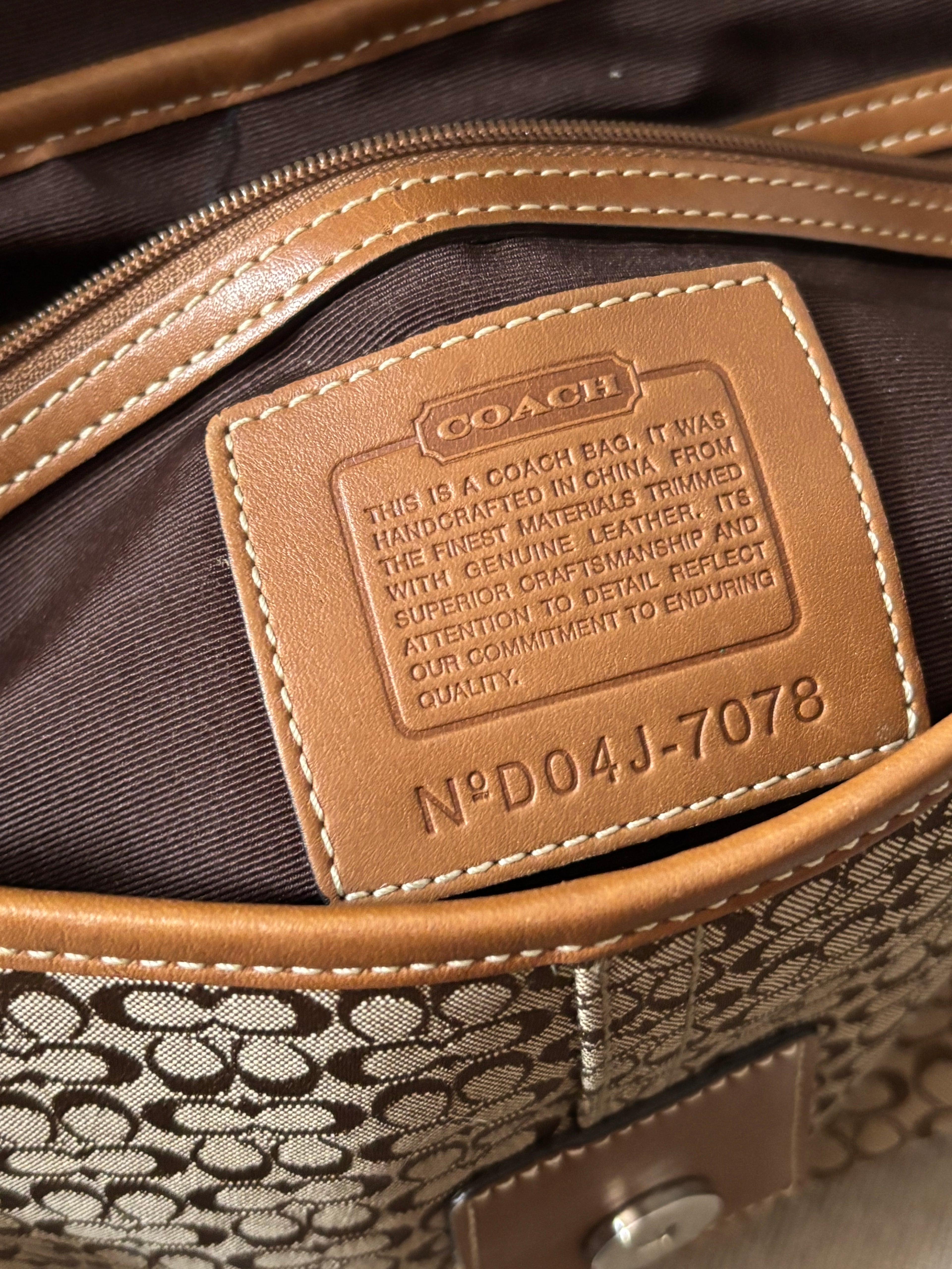 COACH SoHo signature vintage bag with monogram Canva 7078