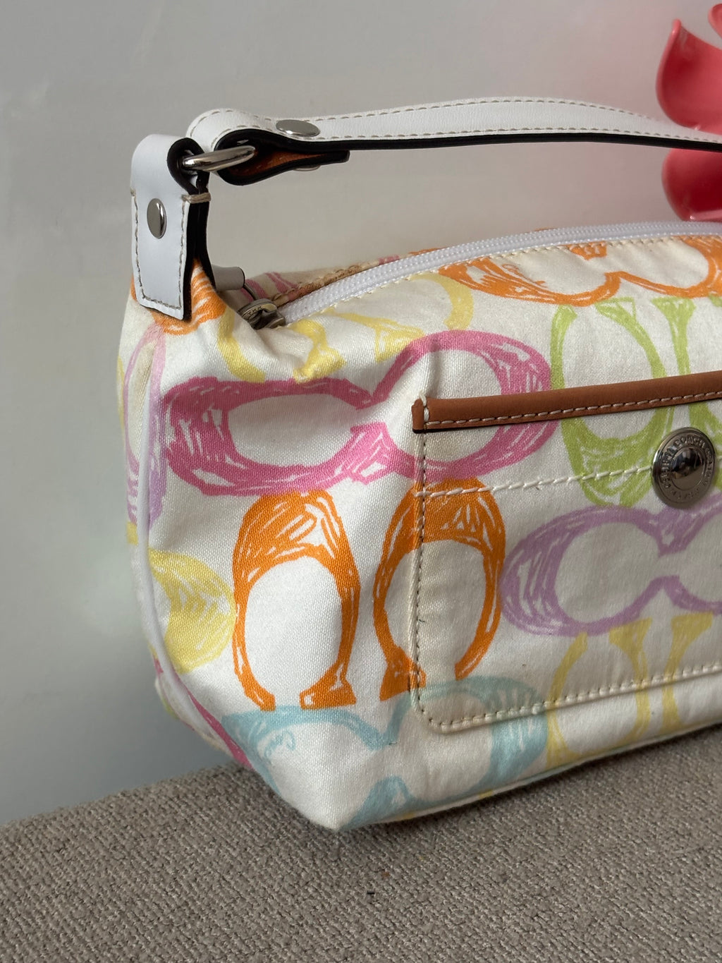 Coach Signature Scribble Canvas Mini Bag – Multicolor